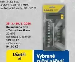Tesco Reikel sada bitů s t-šroubovákem nabídka
