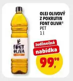 Penny Market OLEJ OLIVOVÝ Z POKRUTIN FONT OLIVA PET nabídka