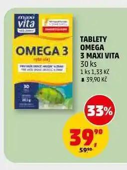 Penny Market TABLETY OMEGA OMEGA 3 MAXI VITA, 30 ks nabídka