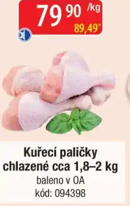 Qanto Kuřecí paličky chlazené nabídka