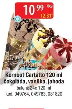 Qanto Kornout Cartatto čokoláda, vanilka, jahoda nabídka