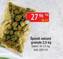 Qanto Špenát sekaný granule nabídka