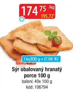 Qanto Sýr obalovaný hranatý porce nabídka