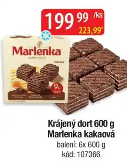 Qanto Krájený dort Marlenka kakaová nabídka