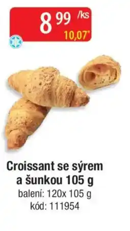 Qanto Croissant se sýrem a šunkou nabídka