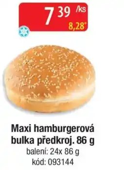 Qanto Maxi hamburgerová bulka předkroj. nabídka