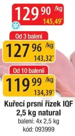 Qanto Kuřecí prsní řízek IQF nabídka