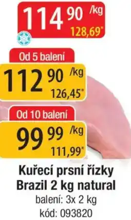 Qanto Kuřecí prsní řízky Brazil natural nabídka