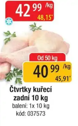 Qanto Čtvrtky kuřecí zadní nabídka