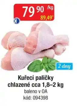 Qanto Kuřecí paličky chlazené nabídka