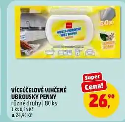 Penny Market VÍCEÚČELOVÉ VLHČENÉ UBROUSKY PENNY, 80 ks nabídka