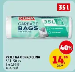 Penny Market PYTLE NA ODPAD CLINA 35 l, 50 ks nabídka