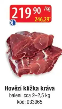 Qanto Hovězí kližka kráva nabídka