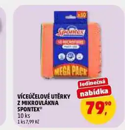 Penny Market VÍCEÚČELOVÉ UTĚRKY Z MIKROVLÁKNA SPONTEX, 10 ks nabídka