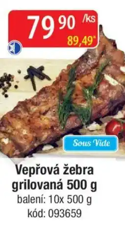 Qanto Vepřová žebra grilovaná nabídka