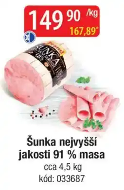 Qanto Šunka nejvyšší jakosti 91% masa nabídka