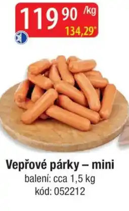 Qanto Vepřové párky - mini nabídka