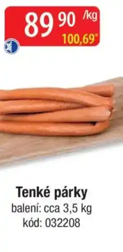 Qanto Tenké párky nabídka