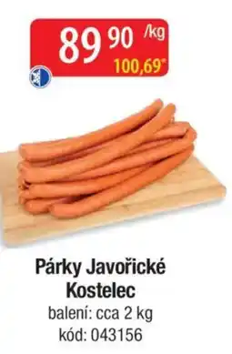 Qanto Párky Javořické Kostelec nabídka