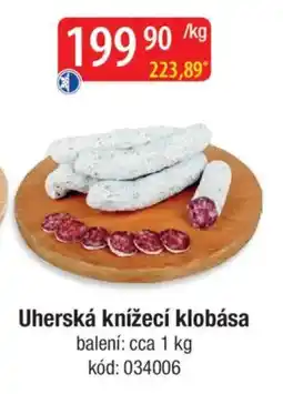 Qanto Uherská knížecí klobása nabídka