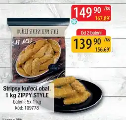 Qanto Stripsy kuřecí obal. ZIPPY STYLE nabídka