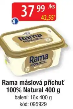 Qanto Rama máslová příchuť 100% Natural nabídka