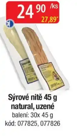 Qanto Sýrové nitě natural, uzené nabídka