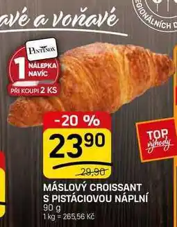 Flop CROISSANT S PISTÁCIOVOU NÁPLNÍ nabídka