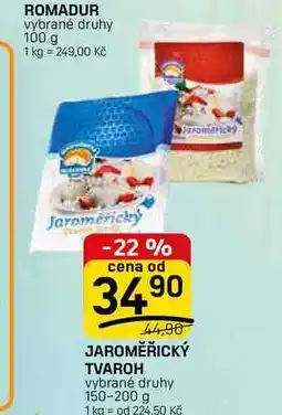 Flop JAROMĚŘICKÝ TVAROH vybrané druhy nabídka