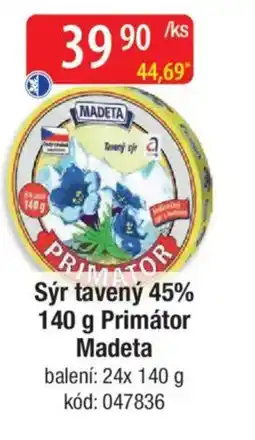 Qanto Sýr tavený 45% Primátor Madeta nabídka