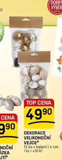 Flop DEKORACE VELIKONOČNÍ VEJCE 12 ks v balení nabídka