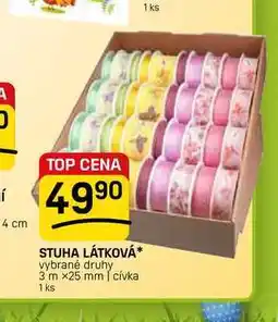 Flop STUHA LÁTKOVÁ vybrané druhy 3 m x25 mm cívka 1 ks nabídka