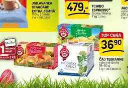 Flop ČAJ TEEKANNE vybrané druhy nabídka