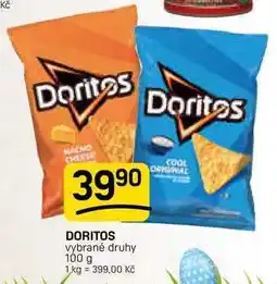 Flop DORITOS vybrané druhy nabídka