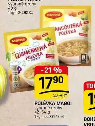 Flop POLÉVKA MAGGI vybrané druhy nabídka