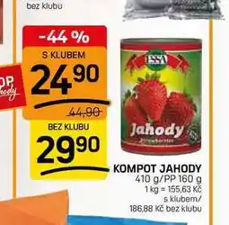 Flop KOMPOT JAHODY 410 g/PP 160 g nabídka