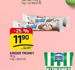 Flop KINDER TRONKY nabídka
