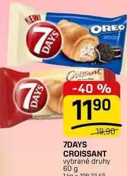 Flop 7DAYS CROISSANT vybrané druhy nabídka
