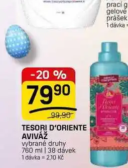Flop TESORI D'ORIENTE AVIVÁŽ vybrané druhy nabídka