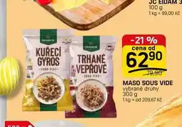 Flop MASO SOUS VIDE vybrané druhy nabídka