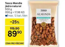 Tesco Tesco Mandle jádra natural nabídka