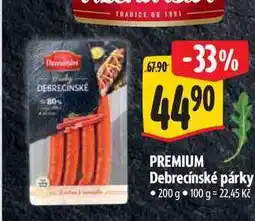 Albert PREMIUM Debrecínské párky nabídka