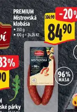 Albert PREMIUM Mistrovská klobása nabídka