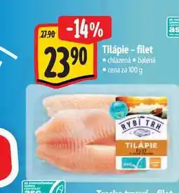 Albert Tilápie - filet nabídka
