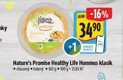 Albert Nature's Promise Healthy Life Hummus klasik nabídka