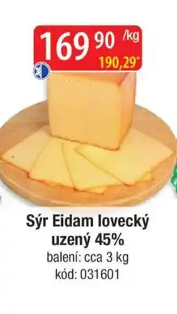 Qanto Sýr Eidam lovecký uzený 45% nabídka