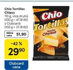 Tesco Chio Tortillas Chipsy, 110 g, více druhů nabídka