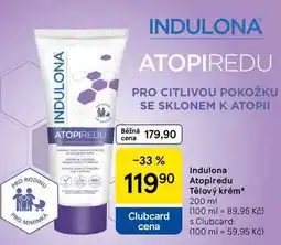 Tesco Indulona Atopiredu Clubcard cena Tělový krém nabídka
