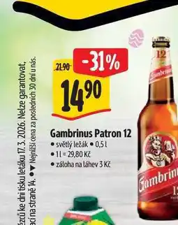Albert Gambrinus Patron 12 nabídka