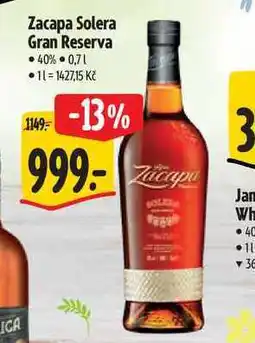 Albert Zacapa Solera Gran Reserva 40% 0,71 nabídka